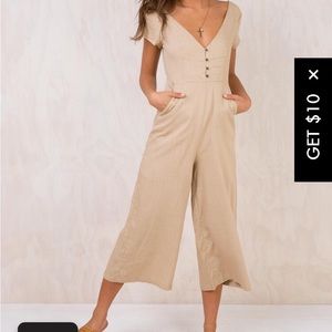 Princess Polly jumpsuit tan!